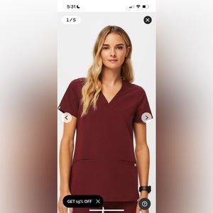 Figs Casma 2 pocket scrub top